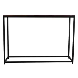 Duża konsola industrialna, blat drewniany SK25